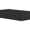 MODULARREDO | LEGOLO Mensola da Muro con Cassetto, Comodino Sospeso, Mensola da Parete, 45x13.4 p20 cm, Nero - Made in Italy
