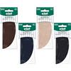 Gründl - 2 Toppe da Stiro in Ecopelle, 14,5 x 9,5 cm, in Diversi Colori, Nero, 14,5 x 9,5 cm