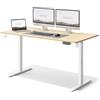 SENSE7 Scrivania Elettrica Regolabile in Altezza NOJO, Standing Desk 140x70, Tavolo PC con Memoria, Scrivania con Vassoio per Cavi, Tavolo da Gaming con Gancio, Regolazione Silenziosa, White-Pine
