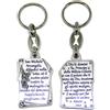GTBITALY 50.588.30 Mic Portachiavi a Pergamena con Preghiera San arcangelo Michele galvanizzato Argento Made in Italy