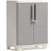 Keter Mobile base lineare in legno, 68 x 39 x 90 cm (larghezza x profondità x altezza). Grigio/Beige, M