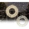 ECD Germany Ghirlanda Corona Luminosa in Metallo Ø 38 cm con 900 Luci a LED Bianco Caldo Decorazione Natalizia da Appendere con Timer IP44 Impermeabile per Porta d' Ingresso Ornamento Interno/Esterno