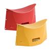 xtemtoamz Sgabello da Bagno Pieghevole 2 Pezzi, Multifunzionale Sgabello WC Portatile, Sgabello Bagno Pieghevole Ultrasottile, Sgabello Poggiapiedi Anche da Borsa Portaoggetti, Rosso e Giallo