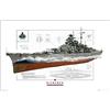 Close Up World of Warships poster - Bismarck Battleship (91,5 cm x 61 cm) + a Bora Bora poster.