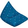 Ready Steady Bed Poltrona a Sacco da Bambino 96x120x96cm, Comodi Piramide Forma Pouf con Riempimento, Beanbag Morbida per la Stanza dei Giochi (Luce della luna)