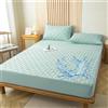 Odot Trapuntati Lenzuola Coprimaterasso con Angoli - Tinta Unita Impermeabile Extra Profondo Morbido Elastica Proteggi Coprimaterasso per Letto Singolo Matrimoniale King (Verde Acqua,90x200+28cm)