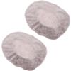 Anneome Copertura Rivestimento e Morbida in WC Poliestere per Tavoletta 2 Decorativo Pezzi, Protezione Antipolvere Antiscivolo Peloso Design e Confortevole Bagno