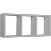 MODULARREDO | TRISTANO Mensola da Muro, Libreria Sospesa, Libreria da Parete, Scaffale da Parete, Grigio, 70x30 p15.5 cm - Made in Italy