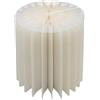 Spetebo Tavolino di design in carta kraft bianco - 40 x 40 cm - Tavolo di carta pieghevole con piano in plastica - Tavolo decorativo in carta da tavolo - Colonna decorativa per piante