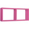 MODULARREDO | MORGANA Mensola da Muro, Libreria Sospesa, Libreria da Parete, Scaffale da Parete, Fuxia, 70x30 p15.5 cm, Kit Tasselli Inclusi - Made in Italy