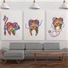 MHJAIE Quadri Moderni Soggiorno Dental Art Acquerello Stampa Dentista Pediatrico Decorazioni Dentale Dentista Medicina Art Office Decor 40x60cmx3 Senza Cornice