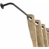 Loberon Omara Bastone per Tende - Design Sobrio - Abbinabile a Qualsiasi Stile, Grigio Scuro