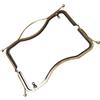SHINEOFI Telaio per Borsa a Mano 27 Cm Concavo in Metallo Bronzo Chiusura a Scatto Clic Clac, Accessorio Leggero per Creazione Fai da Te Portafogli e Pochette Artigianali