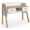 VitaliSpa Scrivania Malia, Bianco, 97 x 51 cm, adatto per postazioni di lavoro al computer e applicazioni home office