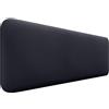 DHOME Testata Imbottita Liscia Arrotondata in Similpelle per Parete Acustica Testate Fonoassorbenti Testiera Letto Camera da Letto (Nero, 140cm)