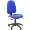 Piqueras y Crespo 04CP - Sedia ergonomica da ufficio, con meccanismo di contatto permanente, regolabile in altezza e ruote per parquet blu