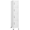 vidaXL Armadietto a Chiave a 4 Scomparti 38x45x180 cm
