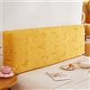 WSGJHB Copri Testiera Letto, Copritesta Elastico Protezione Stampa Tinta Unita 170-190 cm Giallo
