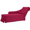 Generico Sdraio con Capezzale e Bracciolo Destro in Velluto Rosso Vino,Mobili,Sedie,Chaises-longues-4009786