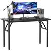 SogesHome Scrivania per computer,Scrivania pieghevole, Tavolo da Studio,Scrivania da ufficio, per l'ufficio domestico,120 x 60 x 75 cm Nero,AC5CB-120-SH