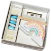 Regalami.Shop bomboniera profumatore Arcobaleno Completa di Scatola, Confetti, Essenza, Nastro e bigliettino Personalizzato (Piccolo, Stelle)