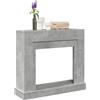 Generico Cornice per Camino Grigio Cemento 100x30x87,5 cm in Truciolato,Accessori caminetti e stufe a legna-854565