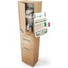 CDF Armadio da Bagno Alto largh. 40 cm Colonna Bagno Mobiletto Portaoggetti Stretto Ripiani e Scomparti per Piccoli Spazi, Cosmetici Moderno Mobile Salvaspazio Rovere Artisan 30x40x170 cm