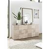 Arredocasagmb.it Mobile credenza Contenitore 3 Ante Moderno Rovere Chiaro Anta con Serigrafia Soggiorno Madia Buffet con sportelli Design Mira 05