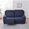 WWQQKJ Copridivano Relax Reclinabile Elasticizzato 2 Posti, Copripoltrona Relax Reclinabile Universale con Tasche, 6-Pezzi Fodera per Poltrona Lavabile, Coperture per Elettrica Divano da Massaggio(#3)