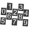 OSALADI Stencil Numeri in PVC Nero Flessibile e Leggero per Pittura, Set 0-9 per Marcatura Parcheggi e Etichettatura Spazi di Stoccaggio