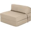 Ready Steady Bed Comoda Sedia Pieghevole Z-Fold | Divano Letto Futon Leggero 168x60cm | Resistente all'acqua Letto Pieghevole con Poggiatesta | Materasso Zbed dal Design Ergonomico (Pietra)