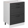 Vicco Mobiletto base per cucina R-Line, Antracite country, 60 cm