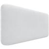 DHOME Testiera Imbottita Liscia Arrotondata in Tessuto Aqualine per Parete Acustica Testate Letto Fonoassorbenti Camera da Letto (Bianco, 80cm)
