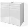 Vicco Mobile sottolavabo per bagno Fredd, Bianco lucido, 60 x 56 cm