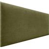 DHOME Testiera Imbottita Liscia in Tessuto Aqualine Altezza 70CM Spessore 4cm e 8cm per Parete Acustica Testiere Fonoassorbenti Letto Camera da Letto (Tessuto Verde, 160cm, Spessore 4cm)