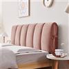 TFBH Fodera Per Testiera Del Letto Copertura Per Testiera Cuscino In Velluto Latte Ispessito, Matrimoniale Singolo Legno/Ferro Testata Del Letto Copri Protezione Anti-collisione Lavabile,Pink1-180x60cm