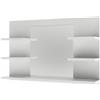 Vicco Specchio contenitore bagno Wilbur, Bianco, 78 x 50 cm