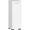 AKORD | Mobile Alto da Bagno FIN S30 a 1 anta | Armadio a muro | Armadietto chiuso in piedi | Porta con Montaggio a Destra o a Sinistra | 30 x 82 x 30 cm | Peso 15 kg | Bianco