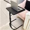 HUOLE Tavolo Tavolino Multiuso Struttura in Acciaio Inox Regolabile in Altezza Reclinabile e Pieghevole Salvaspazio Per Divano e Letto 43 * 43 * 69 cm (nero)