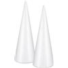 PRETYZOOM 2 Pezzi Cono di Schiuma Artigianale Fai da Te 30 CM Forniture per Feste e Decorazione Centrotavola Leggero e Facile da Colorare per