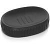 Inbagno Porta Sapone da appoggio Nero, piattino in Ceramica, Linea Cup