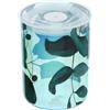 Hervit Contenitore Alimenti in Vetro Verde Iridescente con Coperchio Salva freschezza Botanic - in 3 Colori con Scatola Regalo - Arredo Casa Cucina Design Natura Bomboniera Regalo Natale Ø9,5x12,5cm