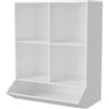 Vicco Scaffale per bambini Conny, Bianco, 65.5 x 82.5 cm, per riporre giocattoli e libri nella cameretta dei bambini