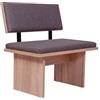 Kundler Home Panca angolare o da cucina con schienale 85x85x48 cm, imbottita per comfort elevato, ideale per sala da pranzo, facile montaggio, elegante