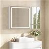 FORABAMB Specchio Bagno con Luce LED Regolabile e Presa Multipla, 2 Ante Specchio Bagno Contenitore 80x16x60 cm con Ripiani Regolabili, Specchiera Bagno con Specchio Grande HD, Bianco