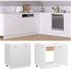 Homgoday Mobile sottolavello, mobiletto da cucina, mobile da cucina, mobile da cucina, 80 x 46 x 81,5 cm, colore bianco