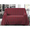 BIANCHERIAWEB Telo Arredo Copritutto Multiuso Salvadivano in 100% Cotone Scozzese Kilt Singolo Kilt