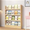 Dtyubfg Scaffale dietro la porta - Librerie in legno a 3/4/5 ripiani con ripiani aperti - Organizer dietro la porta per riporre giocattoli e libri - Scaffale stretto salvaspazio da fissare alla parete
