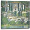 Printed Paintings Stampa su Tela Gustav Klimt - Chiesa in Cassone (Paesaggio con cipressi) (1913)