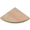 EffeDecor Mensola da Muro Parete Angolare in Legno18 mm Resistente Finitura Antigraffio Stondata Angoli Smussati Mensola da Parete per Foto,Libri,Decorazioni,Quadri (Acero, 35x35 cm)